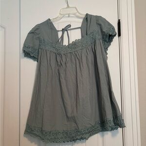 SHEIN Lace Trimmed Blouse